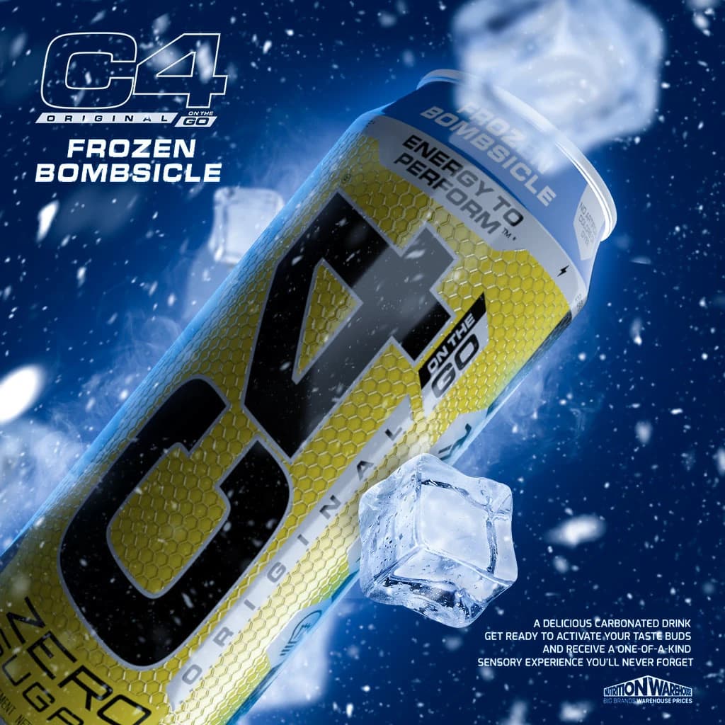 Hyper-realistic 3D product visualization of a barbican drink can with ice cubes by Bader CGI badercgi